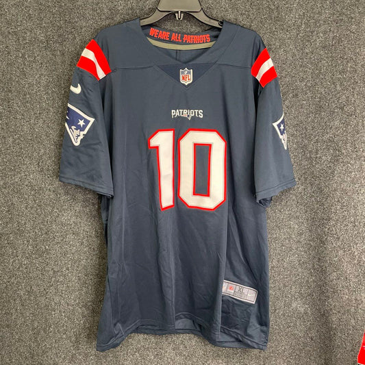 Nike Men's New England Patriots Mac Jones #10 Navy Game Jersey XL