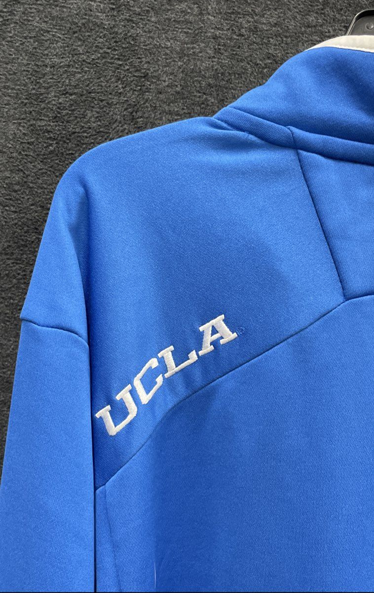 Adidas Men's UCLA Bruins Quarter Zip Pullover Jacket Blue Climalite Sz 2XL