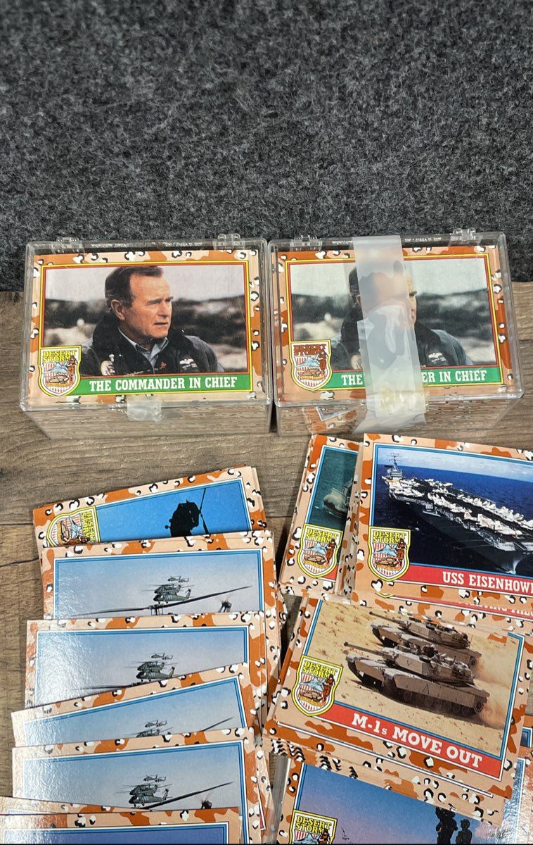 1991 Pro Set Desert Storm Trading Card Lot George Bush Schwarzkopf Vintage