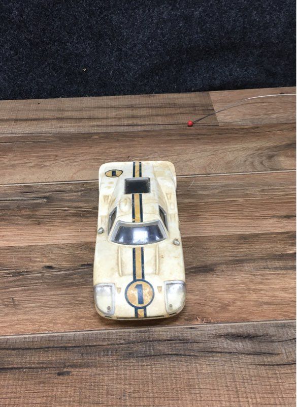 Vintage Remocon Ford GT RC Car & Porsche LM Toy Car Lot 1970s Japan