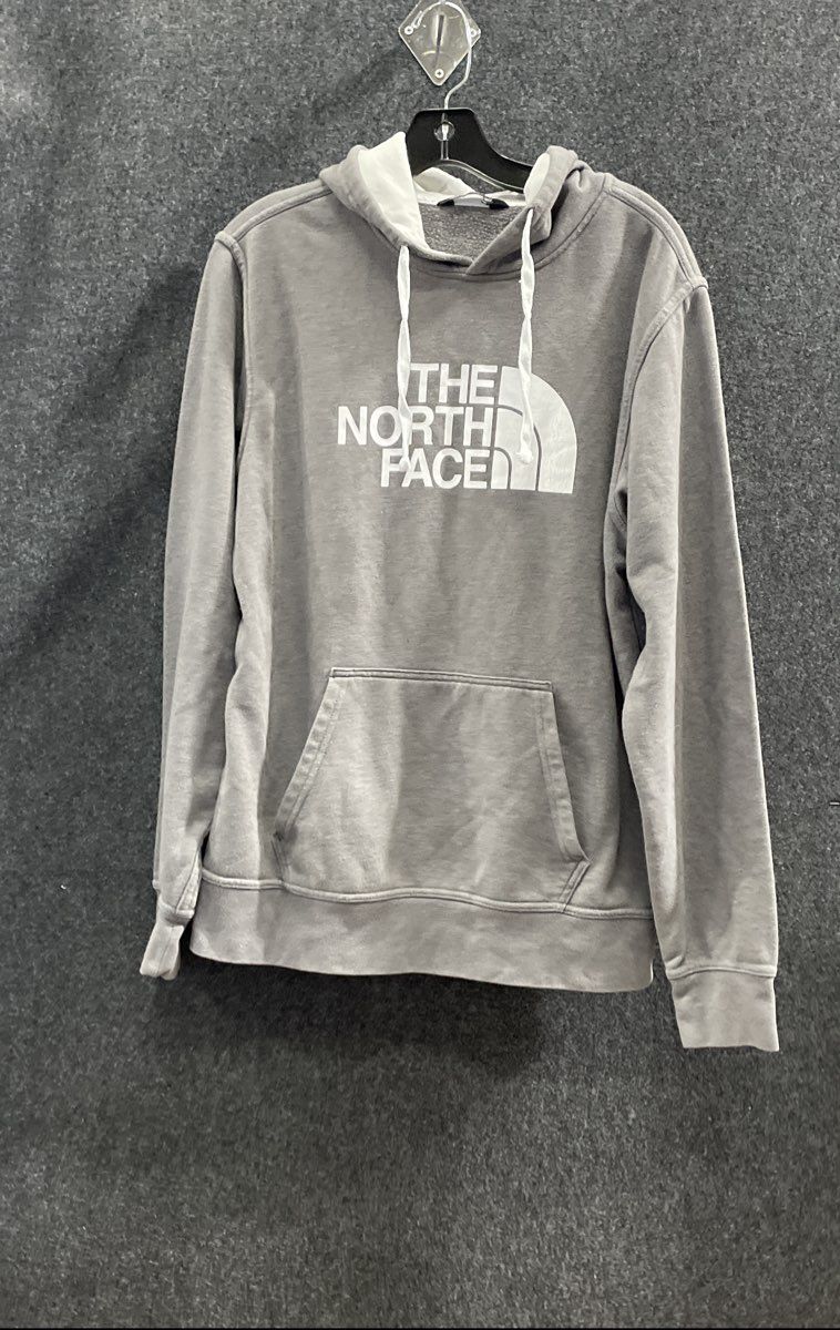 The North Face Men's Grey Logo Pullover Hoodie Sz M