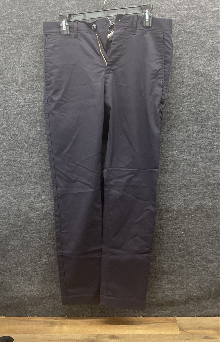 J.Crew Men's 484 Slim Fit Tech Chino Pants Navy Blue Water Resistant 28x30