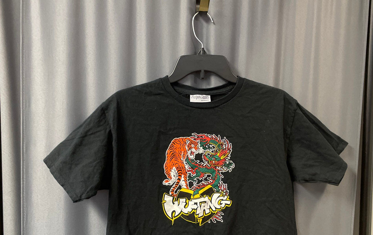 Wu-Tang Clan Dragon Tiger Graphic T-Shirt Headgear Classics Sz Kid's XL