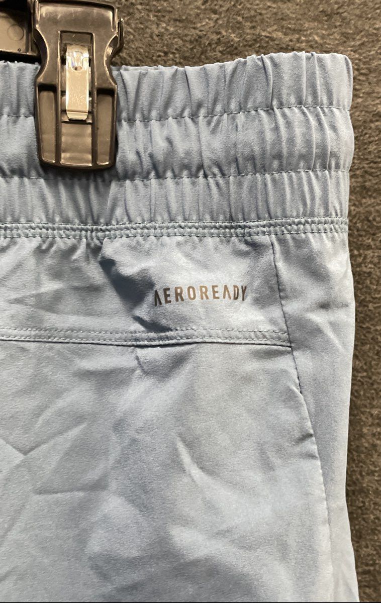 Adidas Women's AEROREADY Running Shorts Light Blue Athletic XL NWT