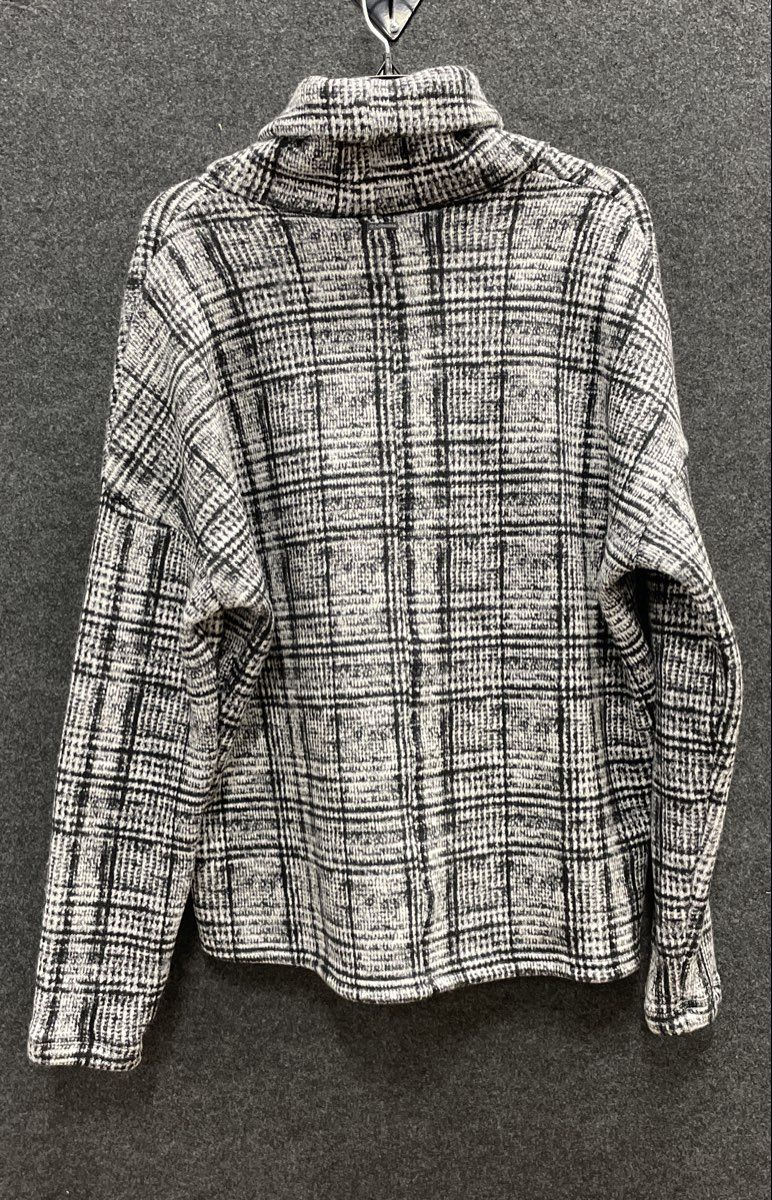 Columbia Sunday Summit II Cowl Neck Fleece Plaid Pullover Sweatshirt Sz XL