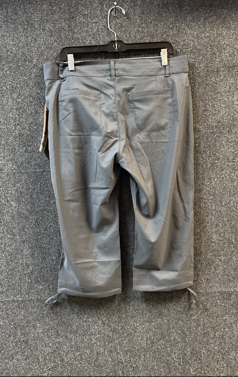 ZeroXposur Women's Slate Gray Stretch Hiking Capri Pants NWT Sz 12