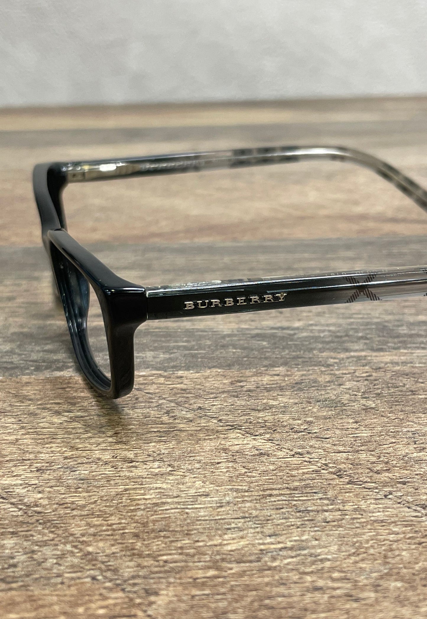 Burberry Black Check B 3164 Eyeglasses Frames Made in Italy Sz 51-16-135 COA