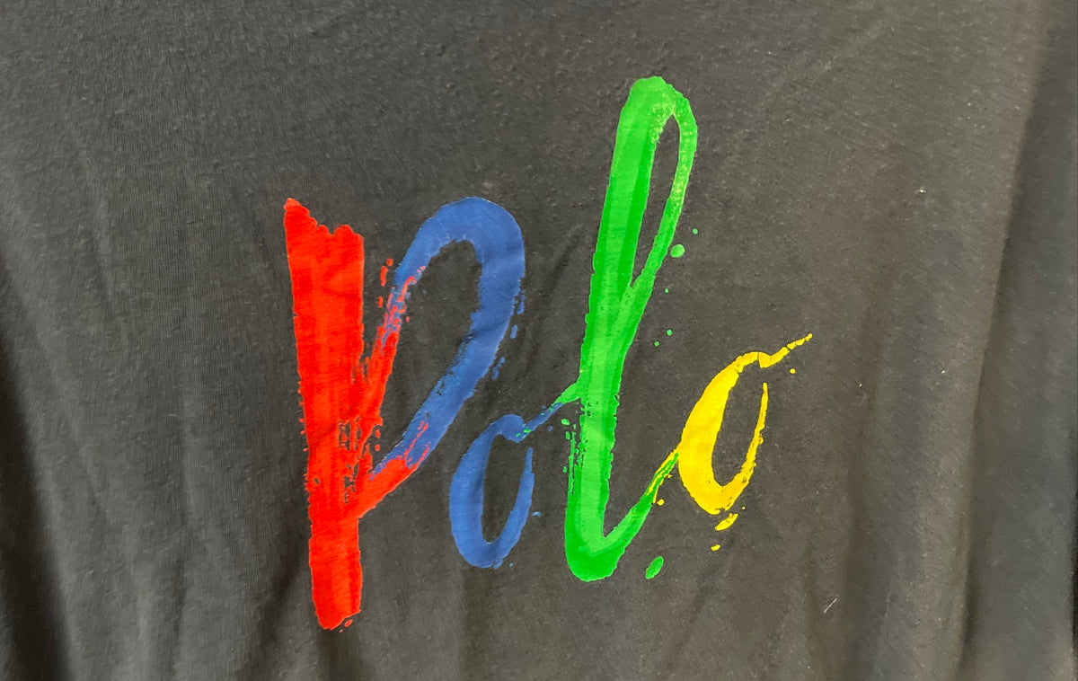 Polo Ralph Lauren Men's Navy Custom Slim Fit Script Graphic T-Shirt Sz XXL
