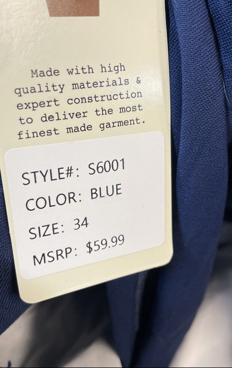 Roaming Soul Men's Blue Cotton Spandex Cargo Shorts Style S6001 Sz 34 NWT
