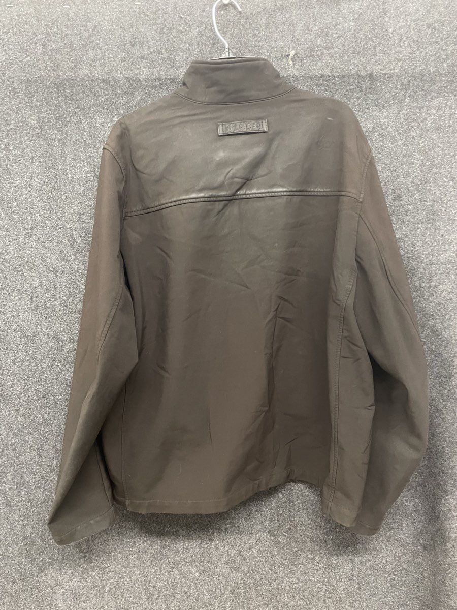 Tommy Hilfiger Men's Dark Brown Softshell Full Zip Jacket Sz XL