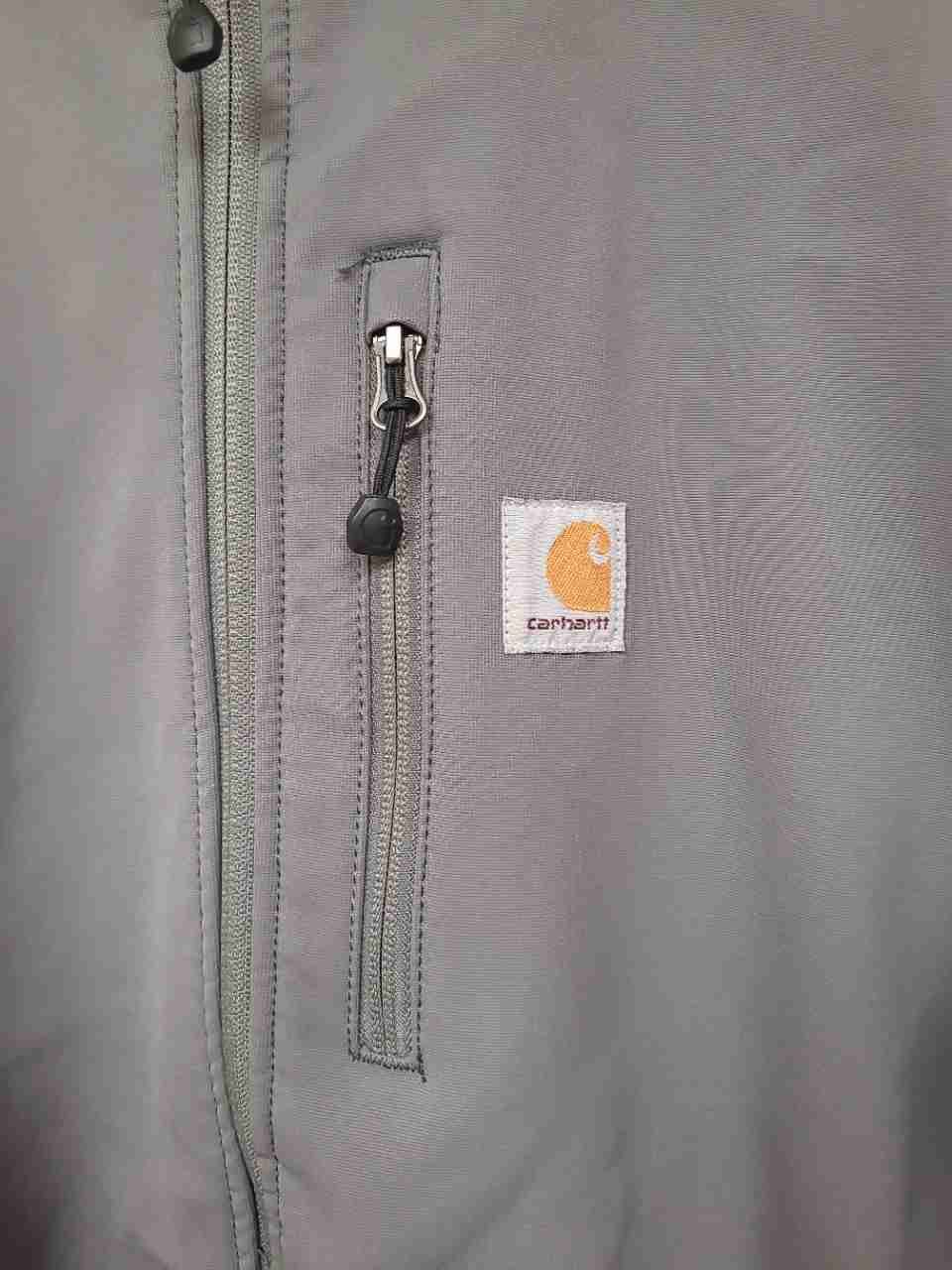 Carhartt 102199 Crowley Softshell Full Zip Water Repellent Jacket Gray Sz 2XL