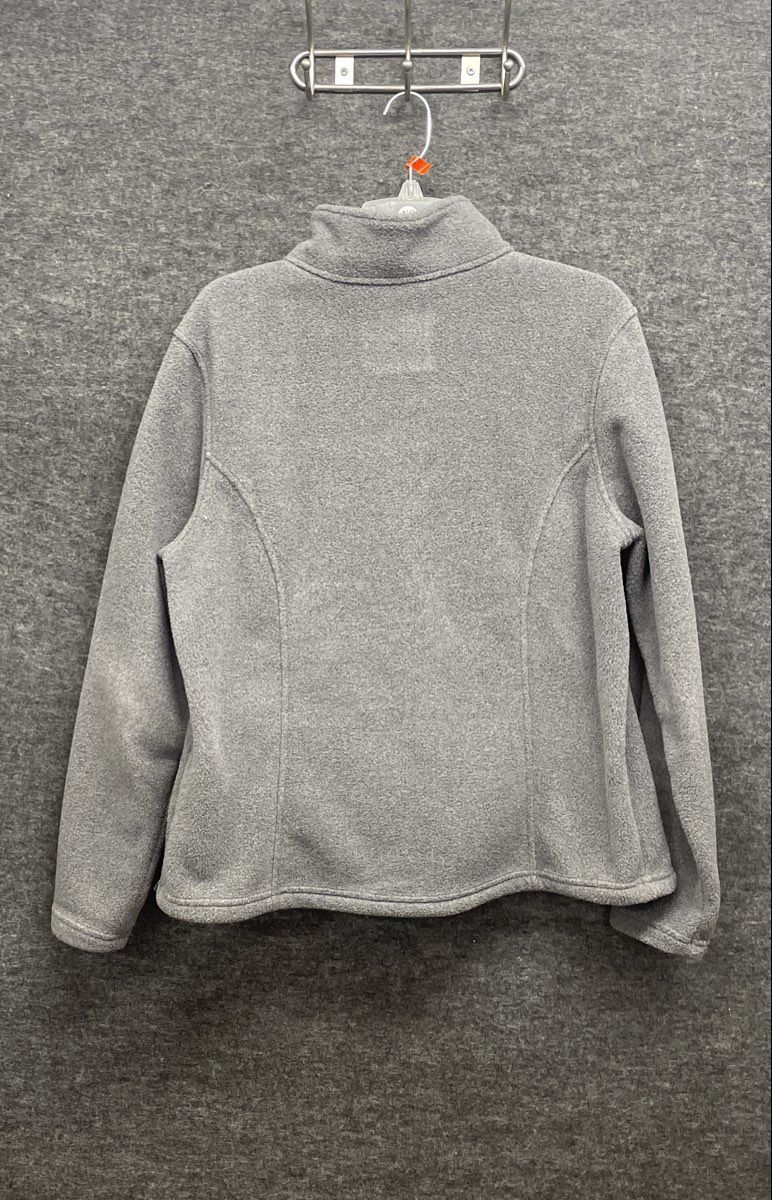 L.L.Bean Women's Gray Quarter Snap Fleece Pullover Jacket Sz L Reg