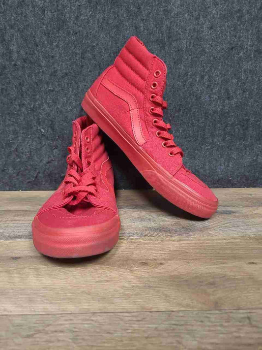 Vans Sk8-Hi Monochromatic Triple Red High Top Sneakers Men's 8.5 Women's 10