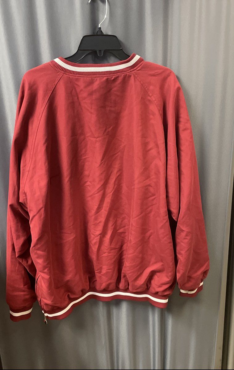 Vintage 90s Joe College Oklahoma Sooners Pullover Windbreaker Jacket XL