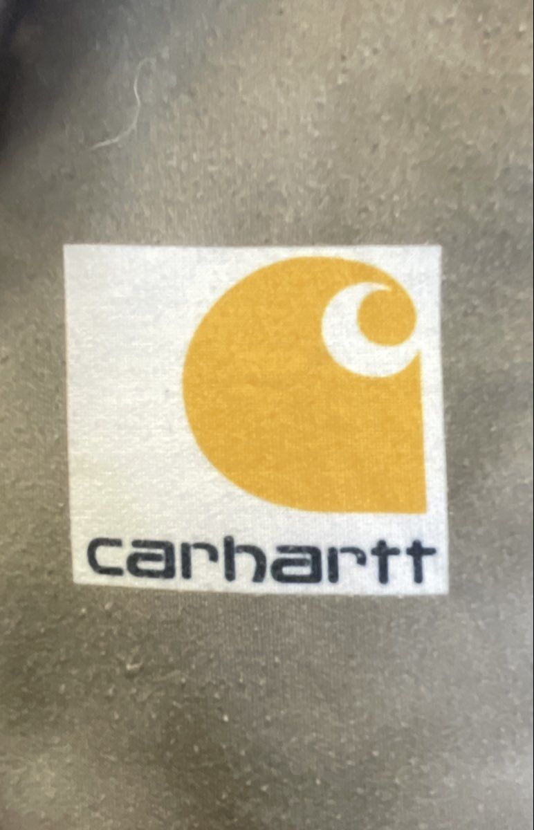 Carhartt Men's Gray Button Placket Hooded Pullover Sweatshirt Snap Pockets XXL