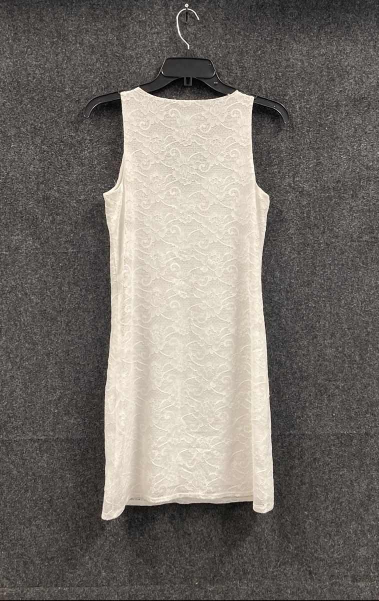 White House Black Market Women's White Lace V-Neck A-Line Dress NWT Sz XXS