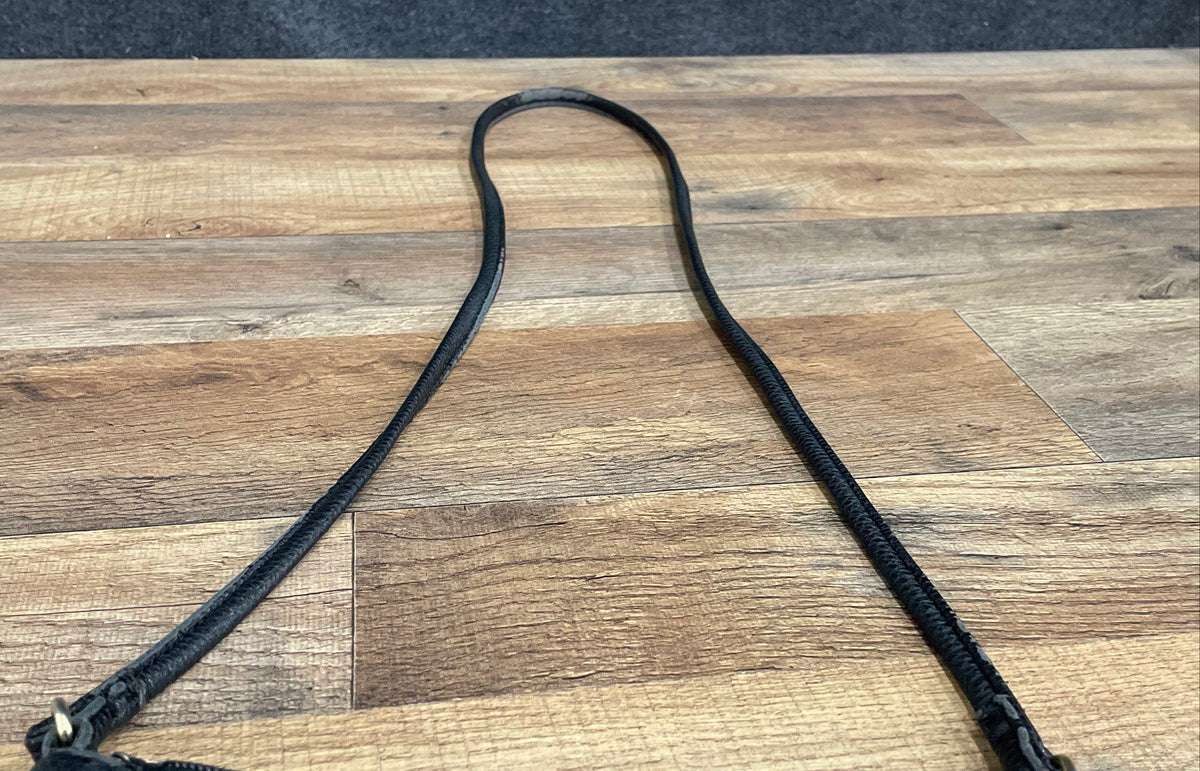 Vintage 90s Liz Claiborne Black Leather Mini Crossbody Bag Silver Tone