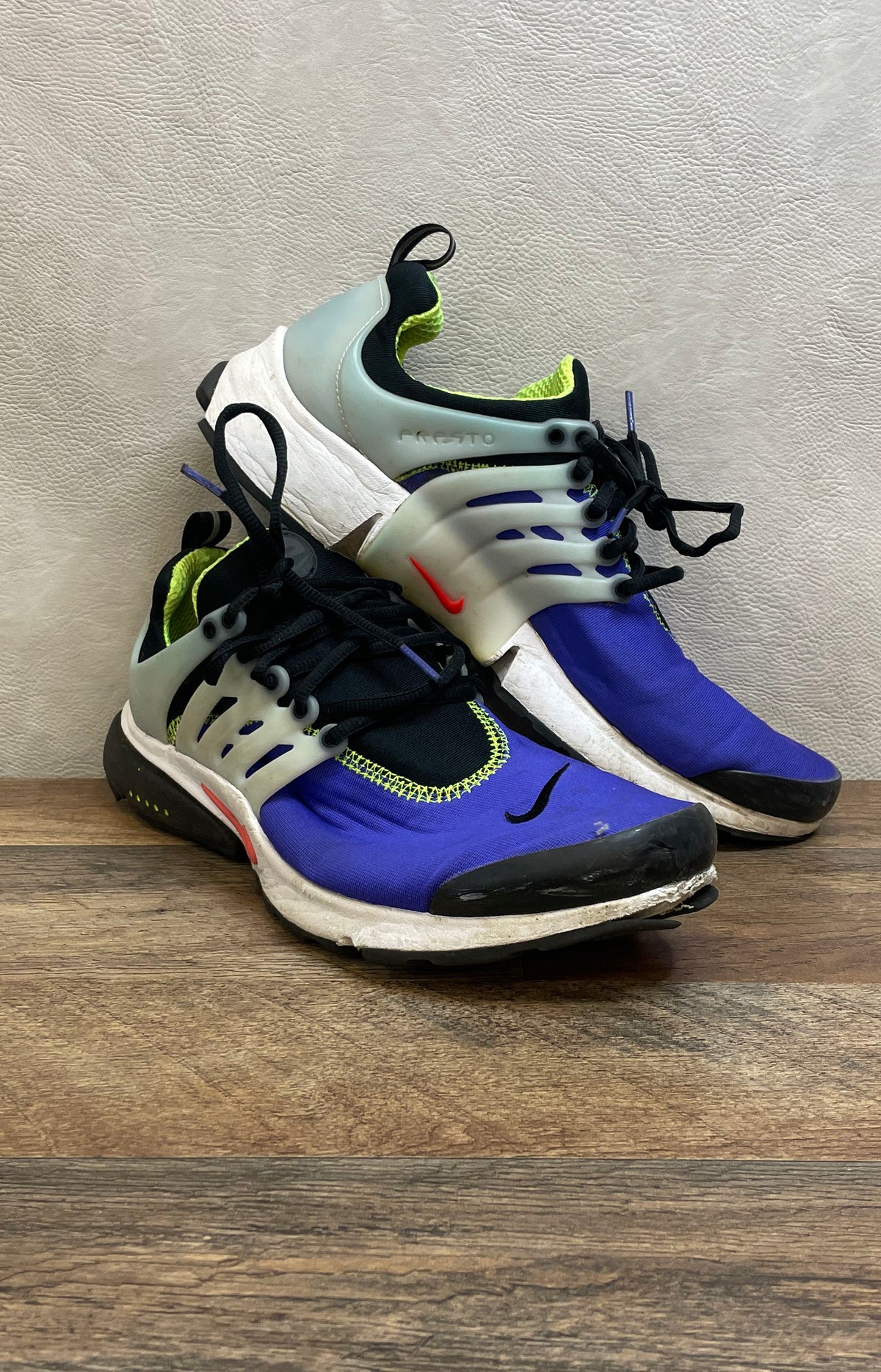 Nike Air Presto Hyper Cobalt Black Volt Running Sneakers Men's Size 12