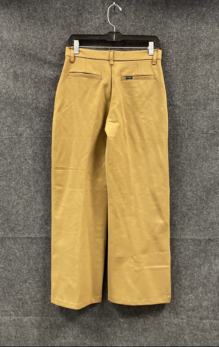 Lee Women's Any Wear Pants Tumbleweed Tan Ultra Lux Comfort Wide Leg NWT Sz 4S