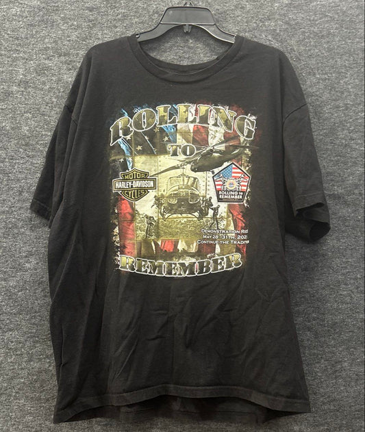 Harley Davidson Men's Washington D.C "Rolling To Remember" T-Shirt Size 2XL