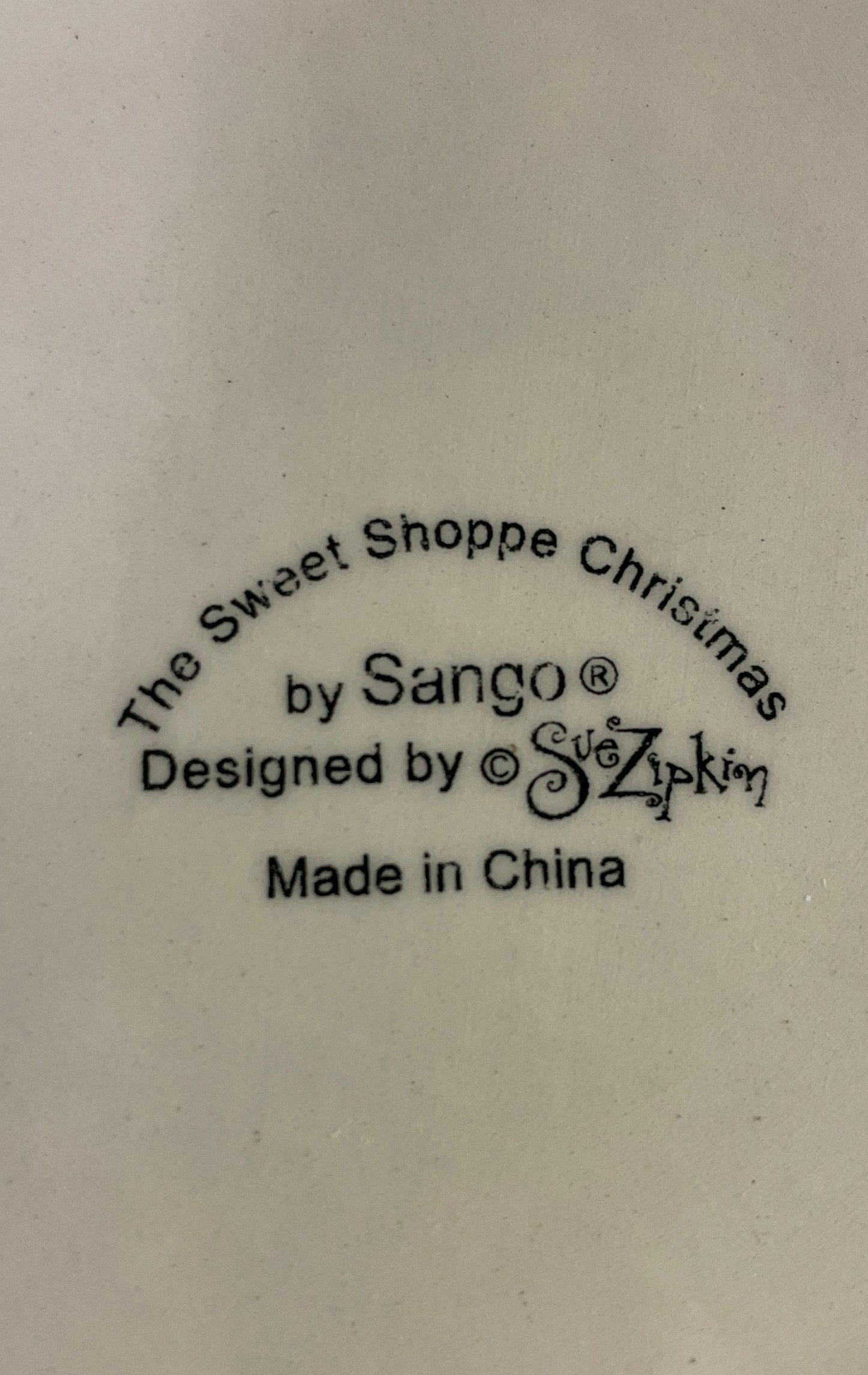 Sango The Sweet Shoppe Christmas Snowman Divided Serving Platter Dish Ceramic