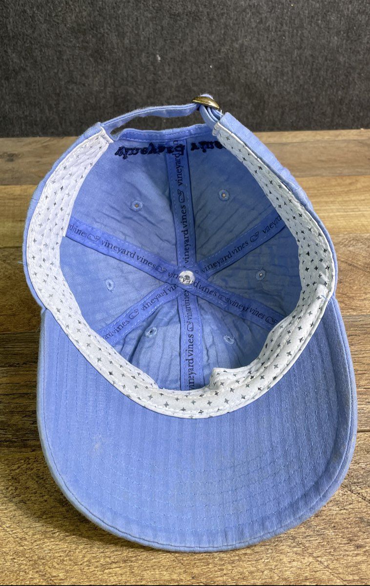 Vineyard Vines Light Blue Whale Logo Adjustable Baseball Hat