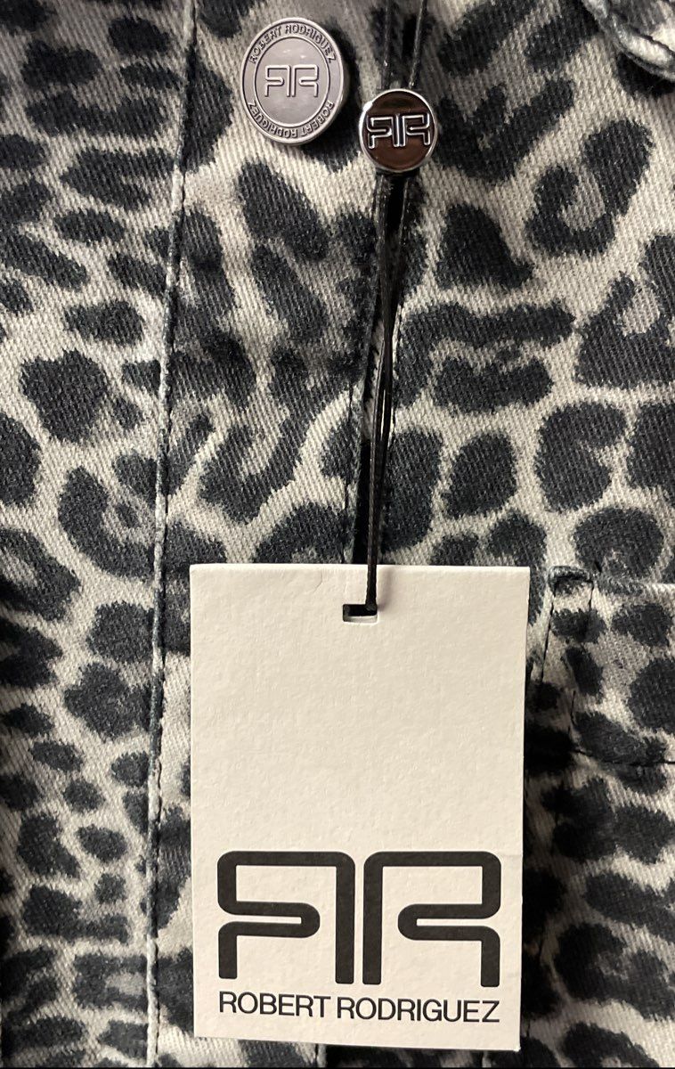 Robert Rodriguez Women's Simone Oversized Leopard Print Shirt Jacket NWT Sz M