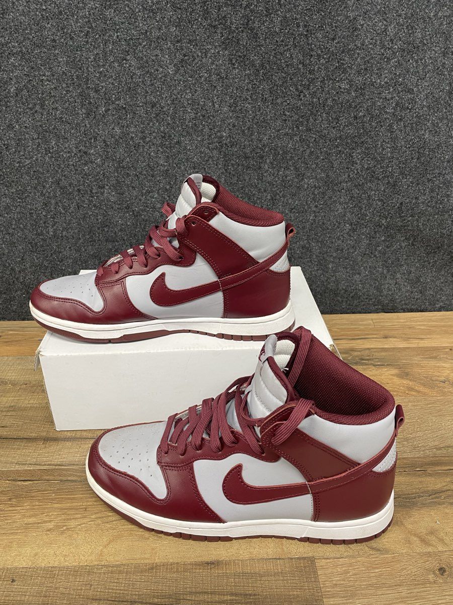 Nike Dunk High Retro Dark Beetroot Wolf Grey White DD1399-600 Men's Size 8