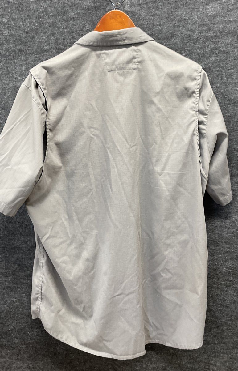 Carhartt Men's Grey Force Ridgefield Ripstop Utility Short Sleeve Shirt Sz L
