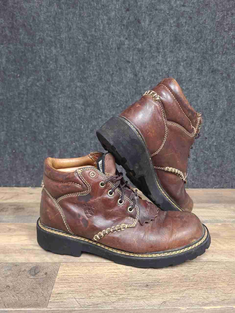 Ariat Heritage Lacer 11728 Brown Leather Lace Up Boots Women's Size 9.5 B