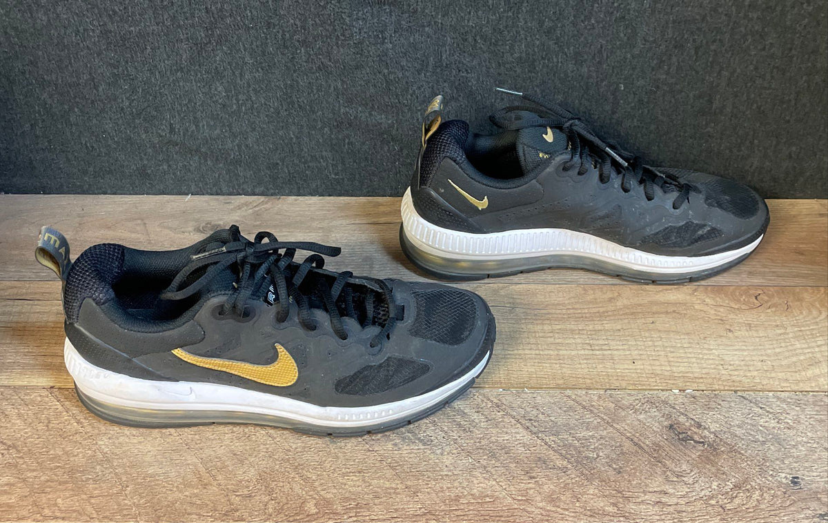Nike Air Max LTD 3 Black White Metallic Gold Sneakers Size 8.5