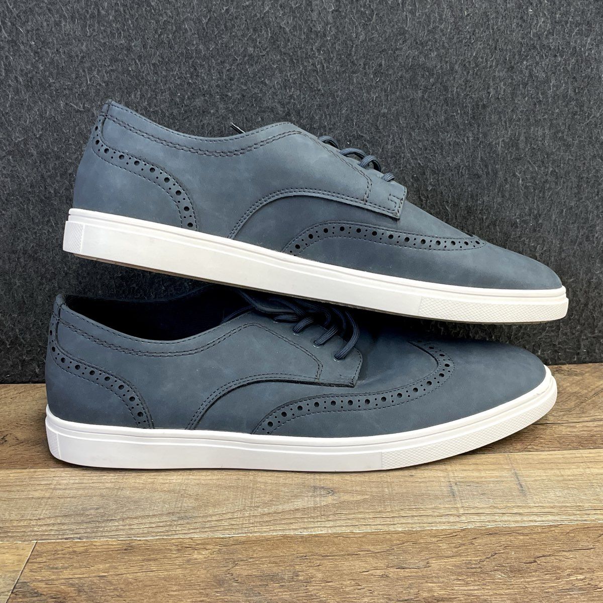 Aldo Blue Wingtip Brogue Derby Lightweight Dress Sneaker Size 9.5