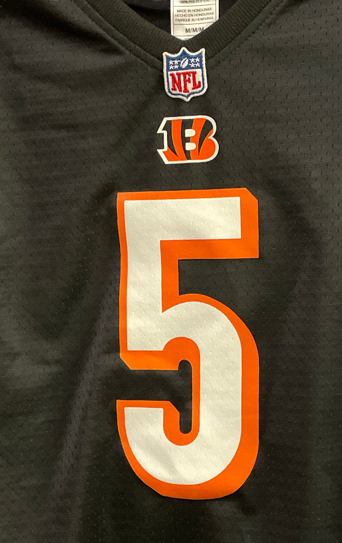 NFL Pro Line Cincinnati Bengals Ryan Finley #5 Football Jersey Black Sz M