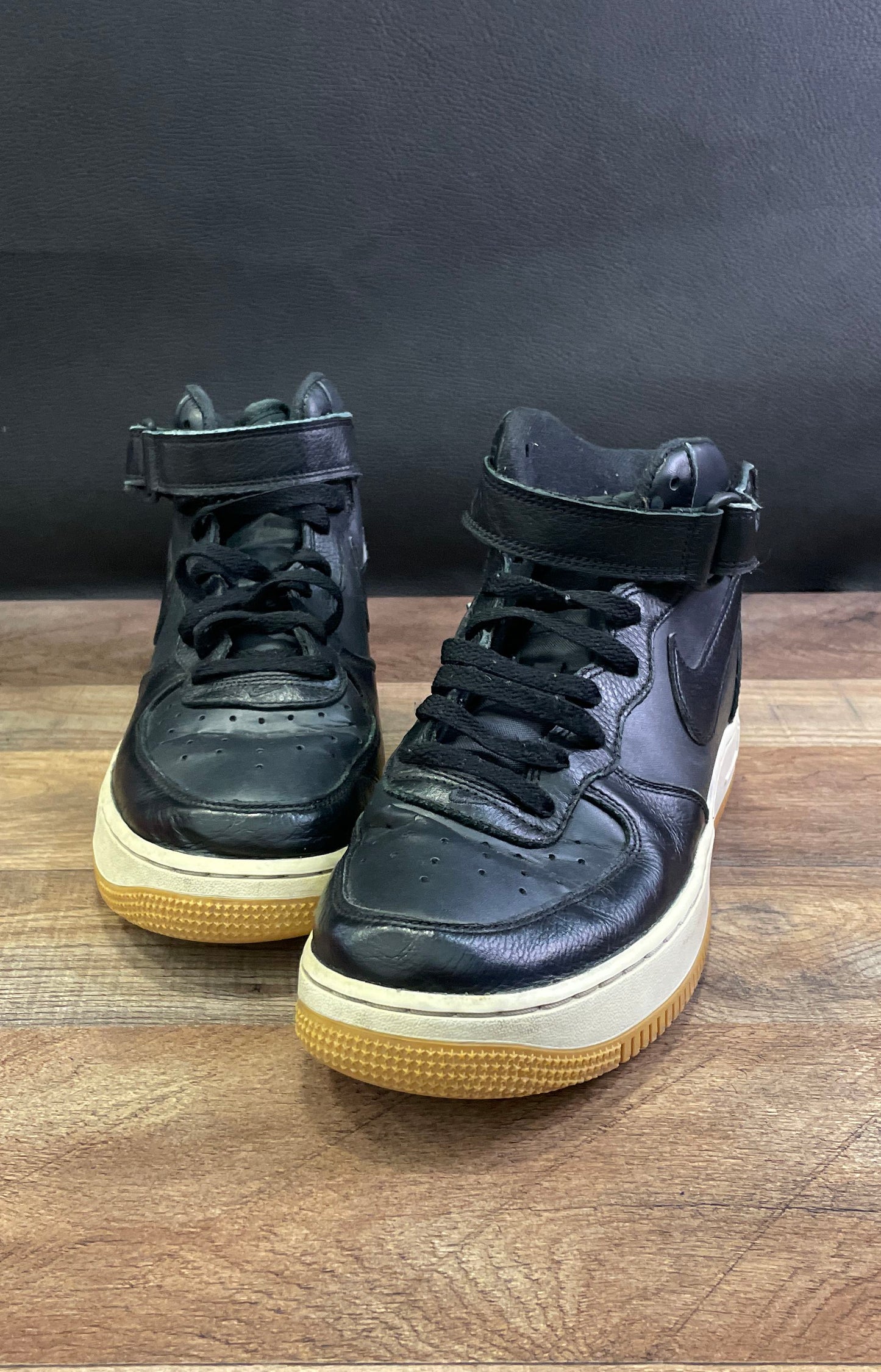 Nike Air Force 1 Mid '07 Black Sail Gum Light Brown Men's Size 10
