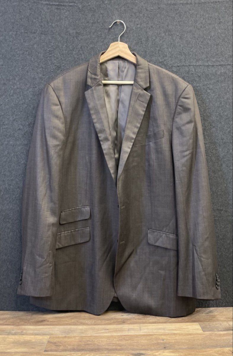 Kenneth Cole New York Men's Brown Ticket Pocket 2-Button Blazer Sz 44L