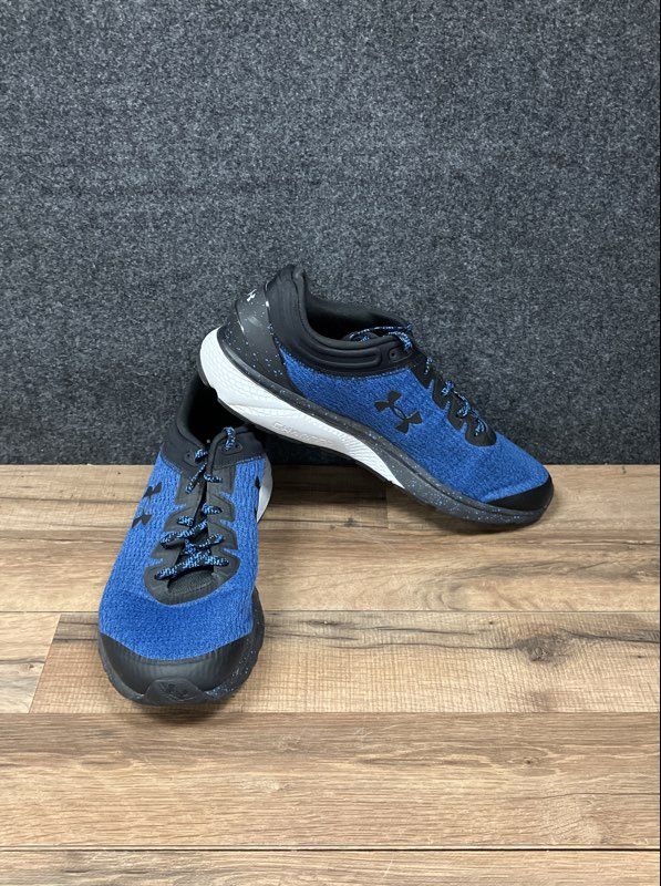 Under Armour Charged Rogue Blue Black Men's Running Shoes Size 12