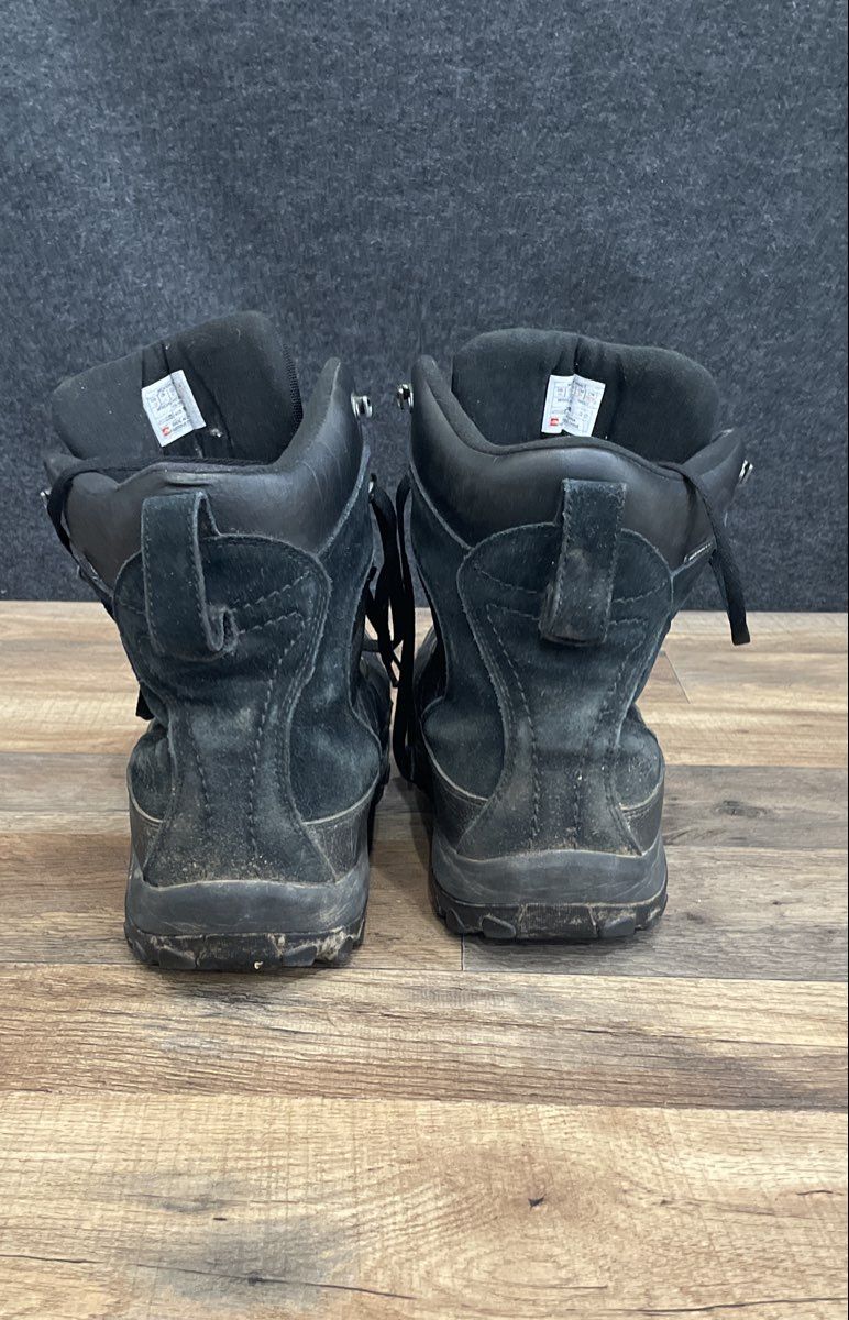 The North Face Chilkat II Black Leather Waterproof Winter Boots Men's Size 13