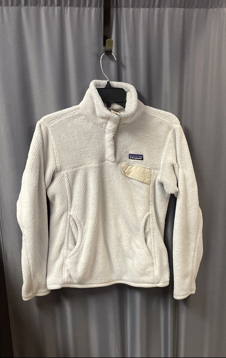 Patagonia Women's Los Gatos 1/4 Snap Fleece Pullover Light Blue Sz S
