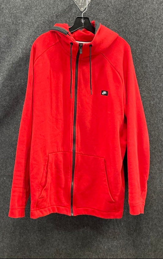 Nike Men's Red Sportswear Modern Fleece Full Zip Hoodie Jacket Sz 3XL