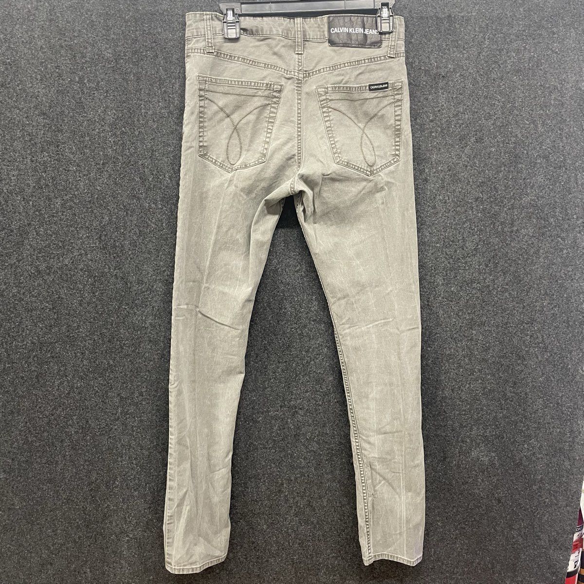 Calvin Klein Jeans Men's Khaki Pants Olive Green Denim Style Sz 29x32