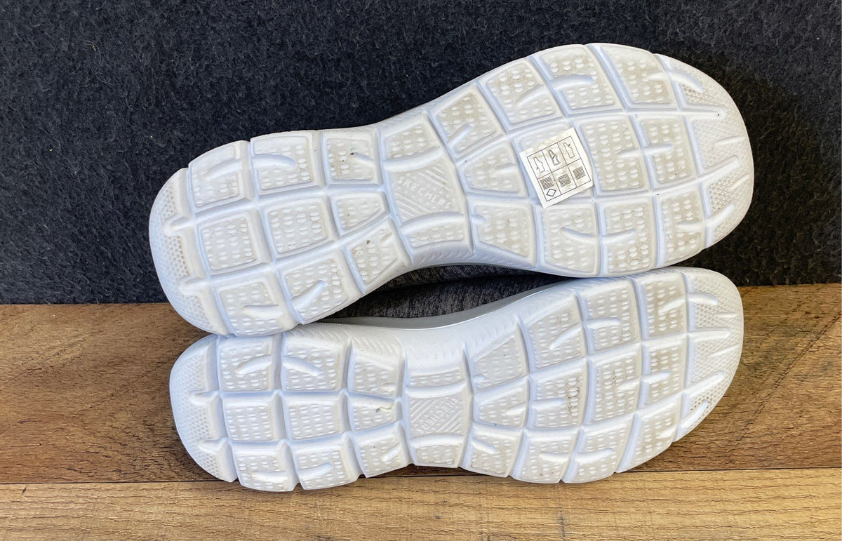 Skechers Dynamight Breakthrough Charcoal Purple Slip On Sneakers Women's Size 7