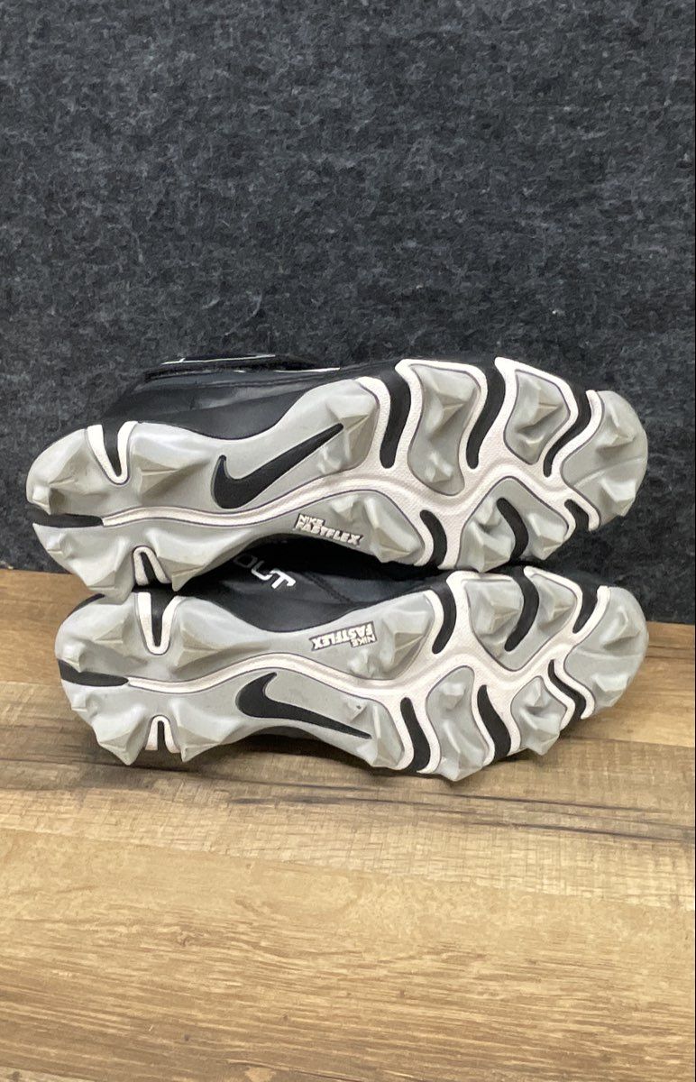 Nike Force Trout 8 Keystone Black White Baseball Cleats Size 6Y