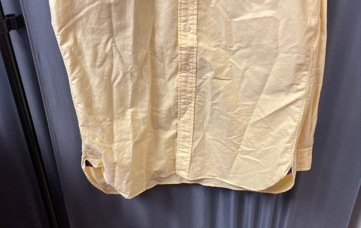 Ralph Lauren Men's Yellow Classic Fit Oxford Button Down Shirt Sz M