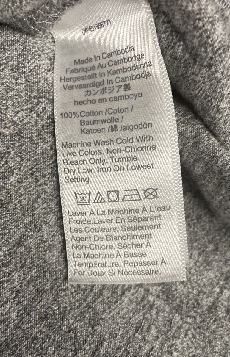 J.Crew Men's Long Sleeve T-Shirt Lot of 2 Heather Gray 100% Cotton Crewneck Sz S