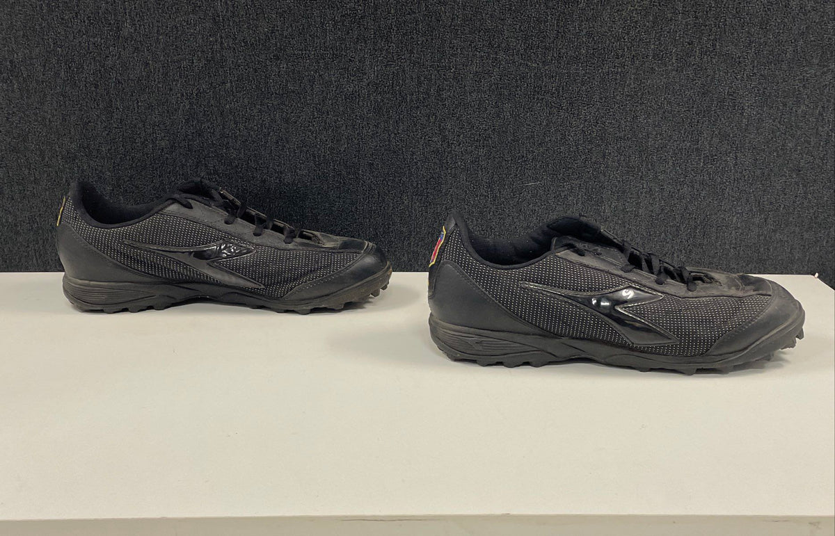 Diadora Italia FIGC AIA Referee Turf Soccer Shoes Black Mens Size 12