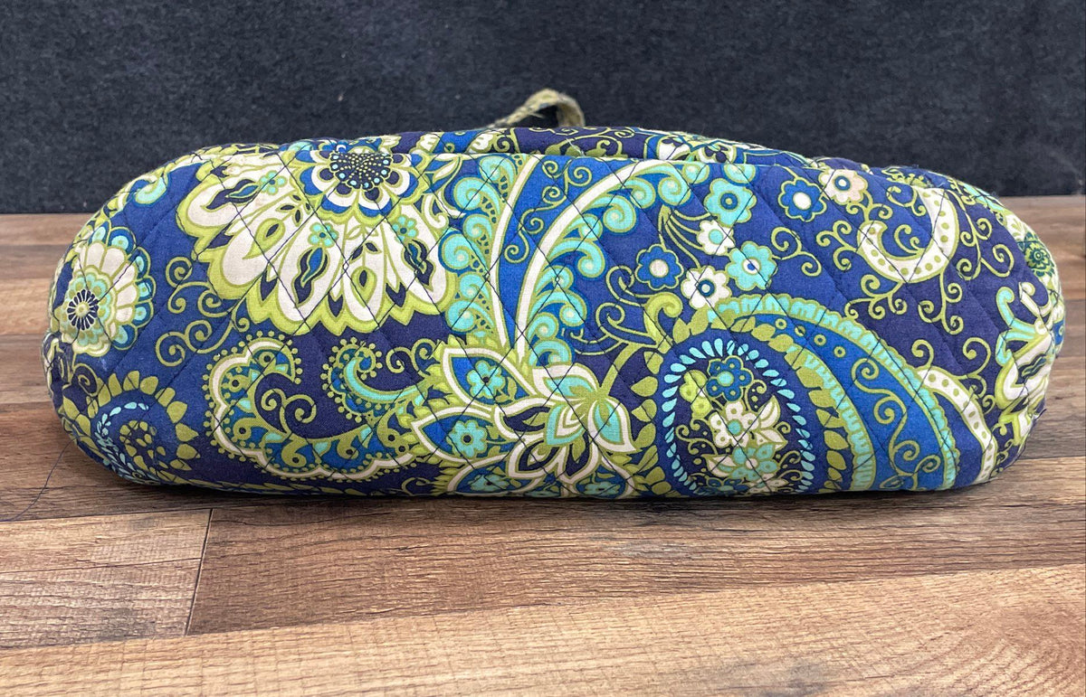 Vera Bradley Quilted Cotton Paisley Tote and Mini Handbag Purse Lot of 2