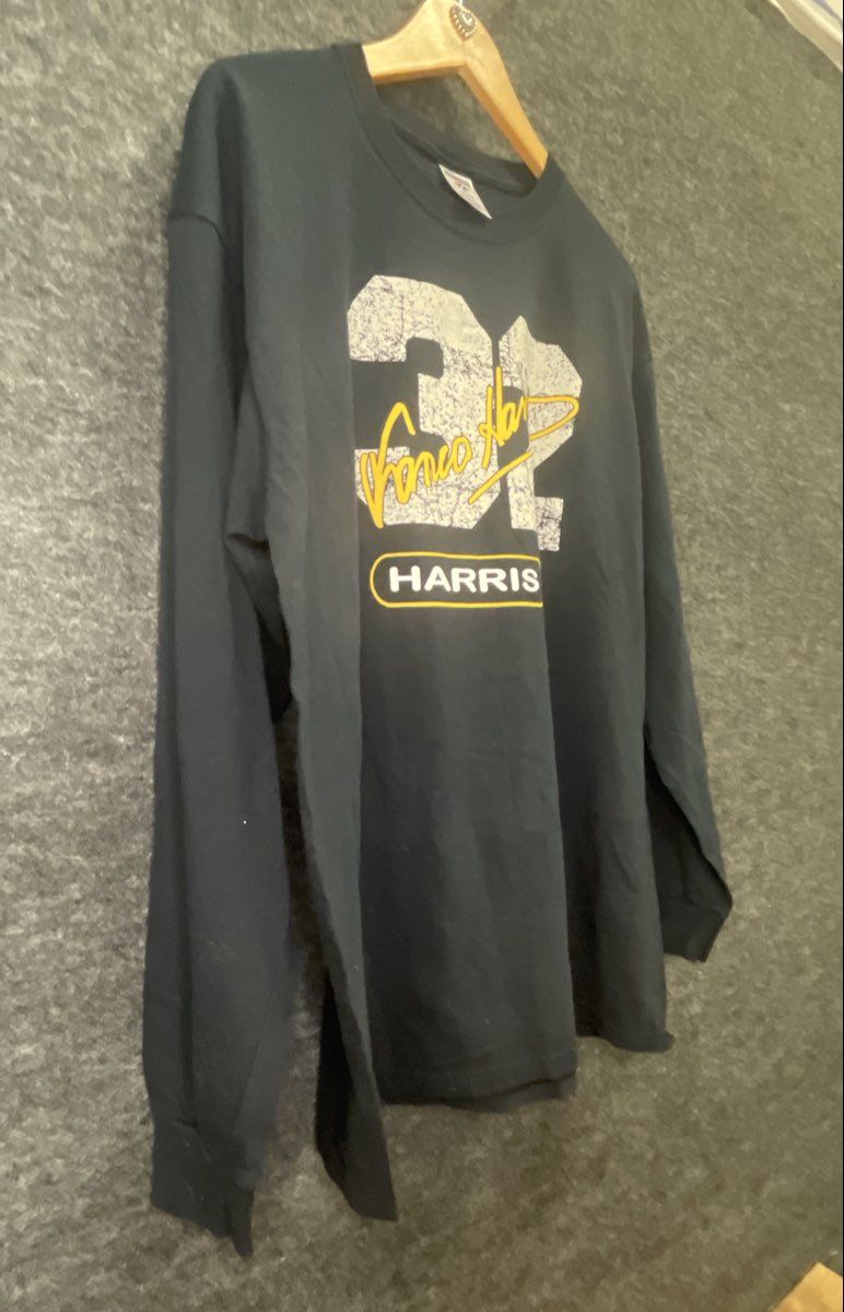 Franco Harris #32 Pro Football Hall of Fame Long Sleeve Shirt Jerzees Sz XL