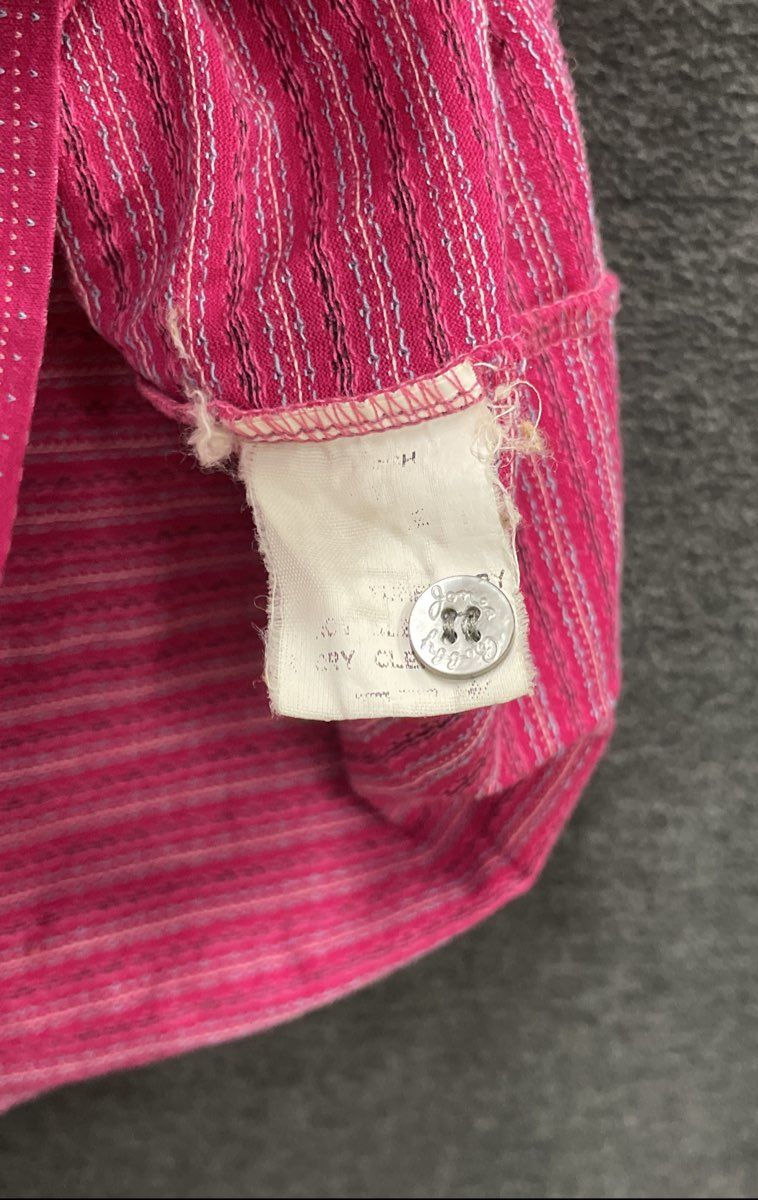 Bobby Jones Golf Polo Shirt Mens Size Large Pink Textured Knit Short Sleeve