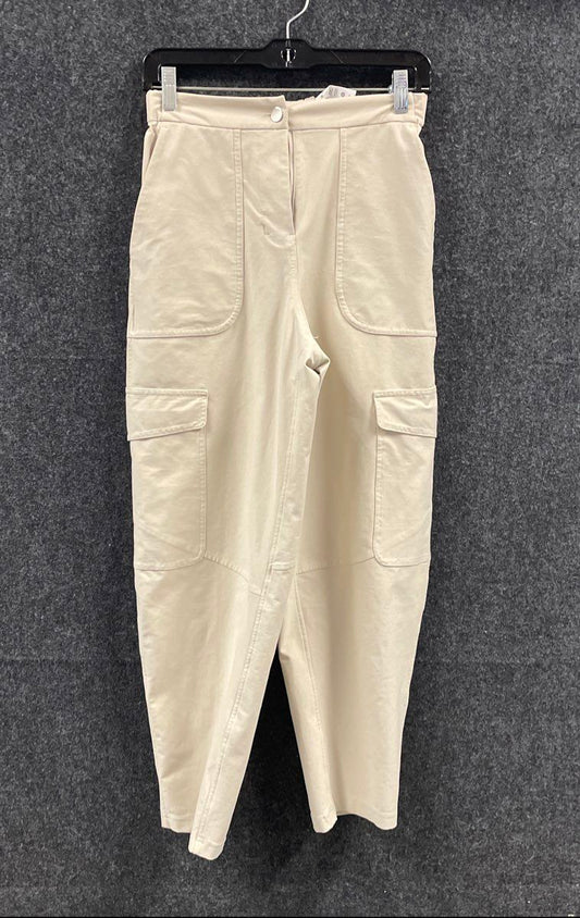 Lululemon Women's Cream Utilitech High-Rise Cargo Pants Tapered Leg Sz 25