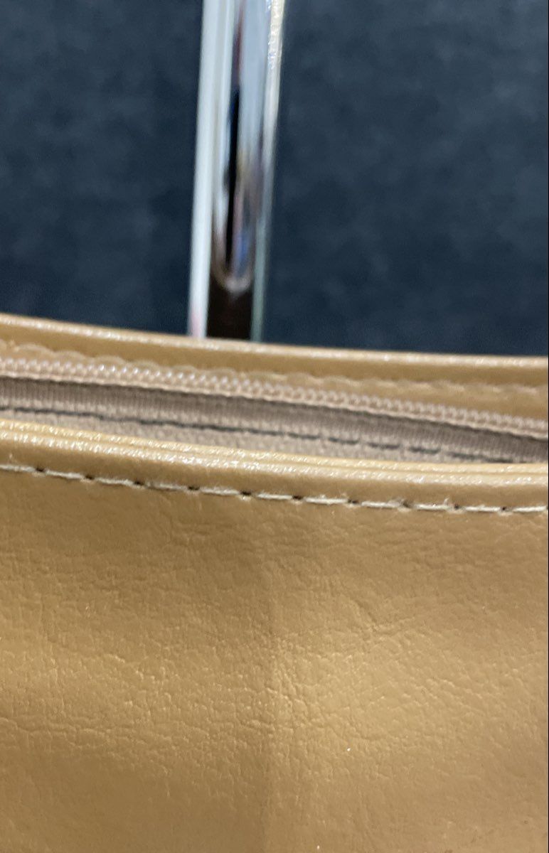 Unbranded Vintage 90s Tan Brown Faux Leather Baguette Shoulder Bag